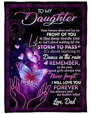 NEVER FORGET I WILL LOVE YOU FOREVER Large Fleece Blanket - 60" x 80" front