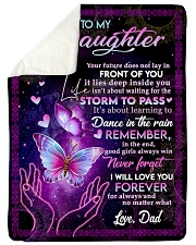 NEVER FORGET I WILL LOVE YOU FOREVER Large Sherpa Fleece Blanket - 60" x 80" thumbnail