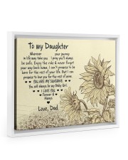 I Love You Forever & Always - Best Gift For Daughter Floating Framed Canvas Prints White tile
