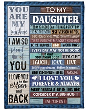 YOU ARE MY SUNSHINE - AMAZING GIFT FOR DAUGHTER Large Fleece Blanket - 60" x 80" front