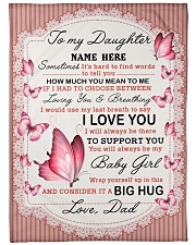 IT A BIG HUG - TO DAUGHTER FROM DAD Large Fleece Blanket - 60" x 80" front
