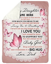 IT A BIG HUG - TO DAUGHTER FROM DAD Large Sherpa Fleece Blanket - 60" x 80" thumbnail
