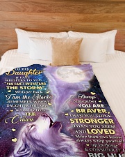 CONSIDER IT A BIG HUG - GREAT GIFT FOR DAUGHTER Large Fleece Blanket - 60" x 80" aos-coral-fleece-blanket-60x80-lifestyle-front-02