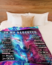 NEVER FORGET THAT I LOVE YOU Large Fleece Blanket - 60" x 80" aos-coral-fleece-blanket-60x80-lifestyle-front-02