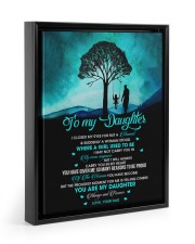 I Will Always Carry You In My Heart - Lovely Gift For Daughter Floating Framed Canvas Prints Black tile