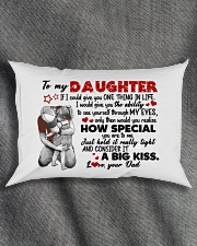 A BIG KISS - LOVELY GIFT FOR DAUGHTER Rectangular Pillowcase aos-pillow-rectangle-front-lifestyle-1