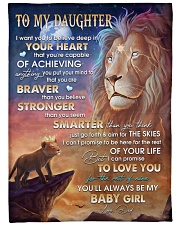 DEEP IN YOUR HEART - BEST GIFT FOR DAUGHTER Large Fleece Blanket - 60" x 80" front
