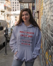 Crazy Dad Loves Me - Amazing Gift For Daughter Hooded Sweatshirt lifestyle-unisex-hoodie-front-1