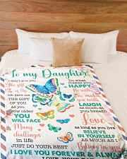 I LOVE YOU FOREVER AND ALWAYS Large Fleece Blanket - 60" x 80" aos-coral-fleece-blanket-60x80-lifestyle-front-02
