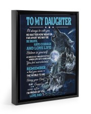 I'll Always Be With You - Amazing Gift For Daughter Floating Framed Canvas Prints Black tile