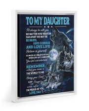 I'll Always Be With You - Amazing Gift For Daughter Floating Framed Canvas Prints White tile