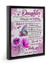 I Believe In You - Amazing Gift For Daughter Floating Framed Canvas Prints Black tile