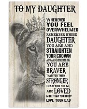 WHENEVER YOU FEEL OVERWHELMED - DAD TO DAUGHTER Vertical Poster tile