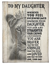WHENEVER YOU FEEL OVERWHELMED - DAD TO DAUGHTER Fleece Blanket tile