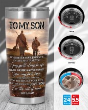I PRAY YOU'LL ALWAYS BE SAFE - LOVELY GIFT FOR SON 20oz Tumbler aos-20oz-tumbler-lifestyle-front-45