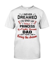LIVING THE DREAM - BEST GIFT FOR DAUGHTER FROM DAD Premium Fit Mens Tee tile