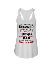 LIVING THE DREAM - BEST GIFT FOR DAUGHTER FROM DAD Ladies Flowy Tank tile