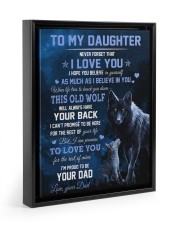 I Believe In You - Best Gift For Daughter Floating Framed Canvas Prints Black tile