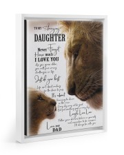 Just Do Your Best - Lovely Gift For Daughter Floating Framed Canvas Prints White tile