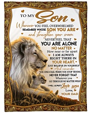 BELIEVE IN YOURSELF - PERFECT GIFT FOR SON Large Fleece Blanket - 60" x 80" front