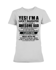 HE LOVES ROCK MUSIC - LOVELY GIFT FOR DAUGHTER Premium Fit Ladies Tee tile