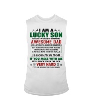 I AM A LUCKY SON - AMAZING GIFT FOR SON Sleeveless Tee tile
