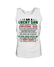 I AM A LUCKY SON - AMAZING GIFT FOR SON Unisex Tank tile