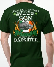 I Asked God To Make Me A Better Man - Perfect Gift For Dad Classic T-Shirt apparel-classic-tshirt-lifestyle-back-63
