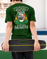 I Asked God To Make Me A Better Man - Perfect Gift For Dad Classic T-Shirt apparel-classic-tshirt-lifestyle-back-67