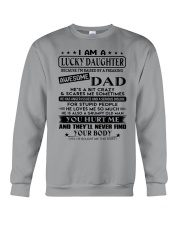 I Am A Lucky Daughter - To Daughter From Dad Crewneck Sweatshirt tile