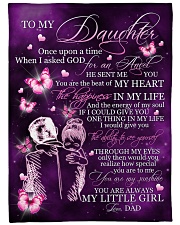 MY LITTLE GIRL - TO DAUGHTER FROM DAD Large Fleece Blanket - 60" x 80" front