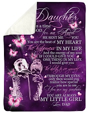 MY LITTLE GIRL - TO DAUGHTER FROM DAD Large Sherpa Fleece Blanket - 60" x 80" thumbnail
