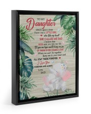 I'll Stay There Forever - Best Gift For Daughter Floating Framed Canvas Prints Black tile