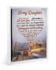 Loving You And Breathing - Lovely Gift For Daughter Floating Framed Canvas Prints White tile