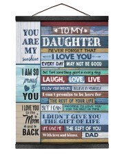 FOLLOW YOUR DREAMS - LOVELY GIFT FOR DAUGHTER 12x16 Black Hanging Canvas thumbnail