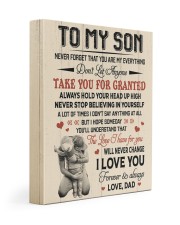 DON'T LET ANYMORE - TO SON FROM DAD 11x14 Gallery Wrapped Canvas Prints front