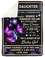 YOU'LL ALWAYS BE MY BABY GIRL Sherpa Fleece Blanket tile