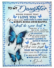 I LOVE YOU - BEST GIFT FOR DAUGHTER Fleece Blanket tile