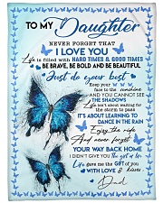 I LOVE YOU - BEST GIFT FOR DAUGHTER Large Fleece Blanket - 60" x 80" front