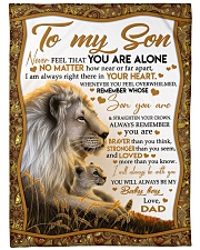 NEVER FEEL THAT YOU ARE ALONE Large Fleece Blanket - 60" x 80" front