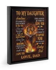 I Would Use My Last Breath To Say I Love You - Lovely Gift For Daughter Floating Framed Canvas Prints Black tile
