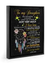 HOW VERY MUCH I LOVE YOU Floating Framed Canvas Prints Black tile
