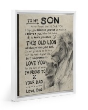 I'm Proud To Be Your Dad - Best Gift For Son Floating Framed Canvas Prints White tile
