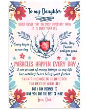 Miracles Happen Every Day - Lovely Gift For Daughter Vertical Poster tile
