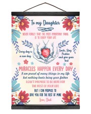 Miracles Happen Every Day - Lovely Gift For Daughter Hanging Canvas tile