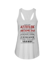 I Get My Attitude From My Freakin' Awesome Dad - Best Gift For Daughter Ladies Flowy Tank tile