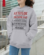 I Get My Attitude From My Freakin' Awesome Dad - Best Gift For Daughter Hooded Sweatshirt apparel-hooded-sweatshirt-lifestyle-front-104
