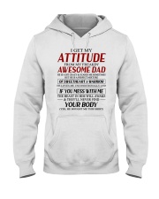 I Get My Attitude From My Freakin' Awesome Dad - Best Gift For Daughter Hooded Sweatshirt tile