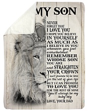 MY BABY BOY - TO SON FROM DAD Sherpa Fleece Blanket tile