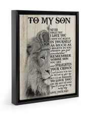 MY BABY BOY - TO SON FROM DAD Floating Framed Canvas Prints Black tile